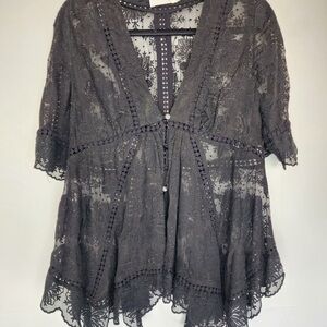 Zimmermann Elegant Black Lace Women’s Blouse